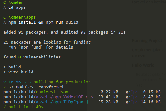 Composer Version Output